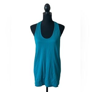 Tangerine Women's Racerback Tank Top-Teal-Size Large